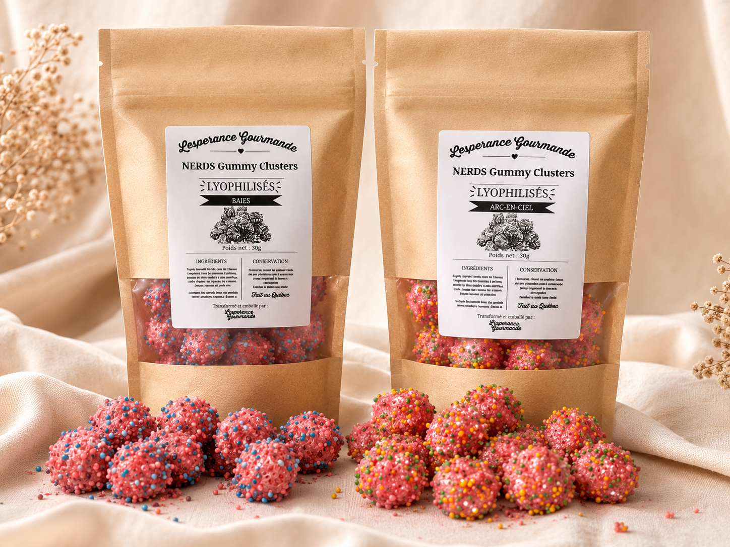 Bonbons lyophilisés style Nerds Gummy Clusters / Freeze Dried Candy
