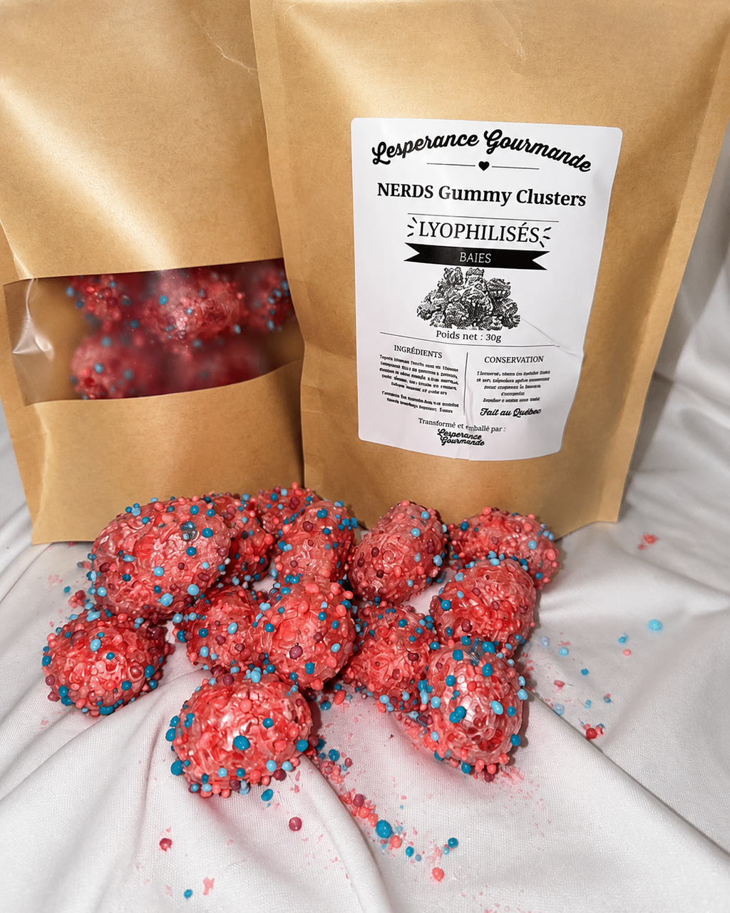 Bonbons lyophilisés style Nerds Gummy Clusters / Freeze Dried Candy