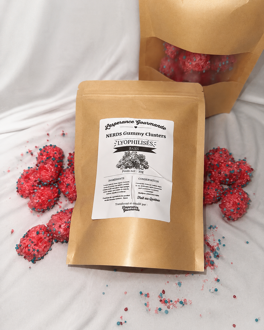Bonbons lyophilisés style Nerds Gummy Clusters / Freeze Dried Candy