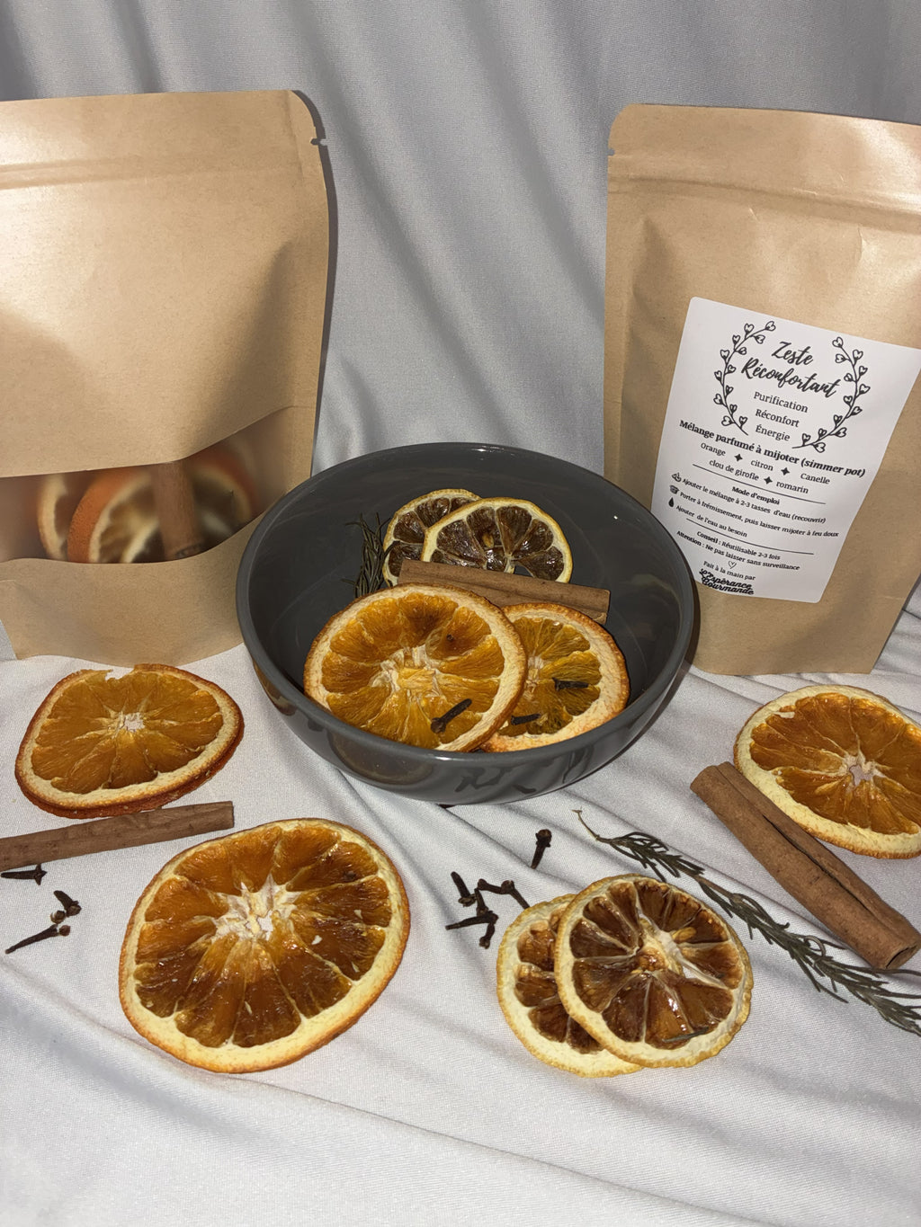 Zeste réconfortant Simmer Pot - Mélange parfumé à mijoter