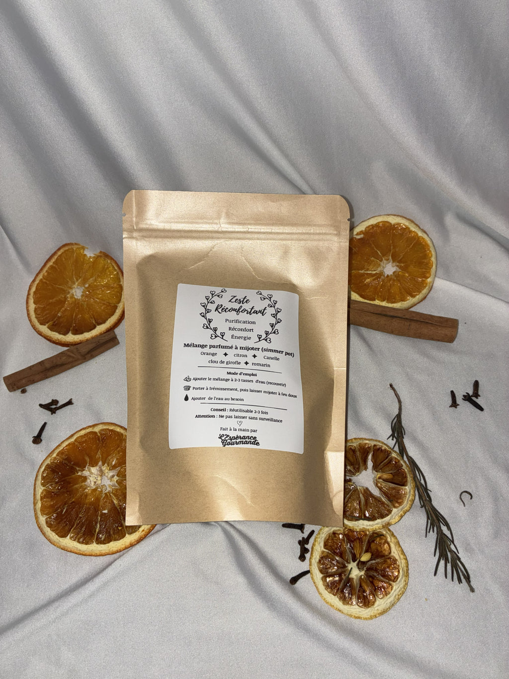 Zeste réconfortant Simmer Pot - Mélange parfumé à mijoter