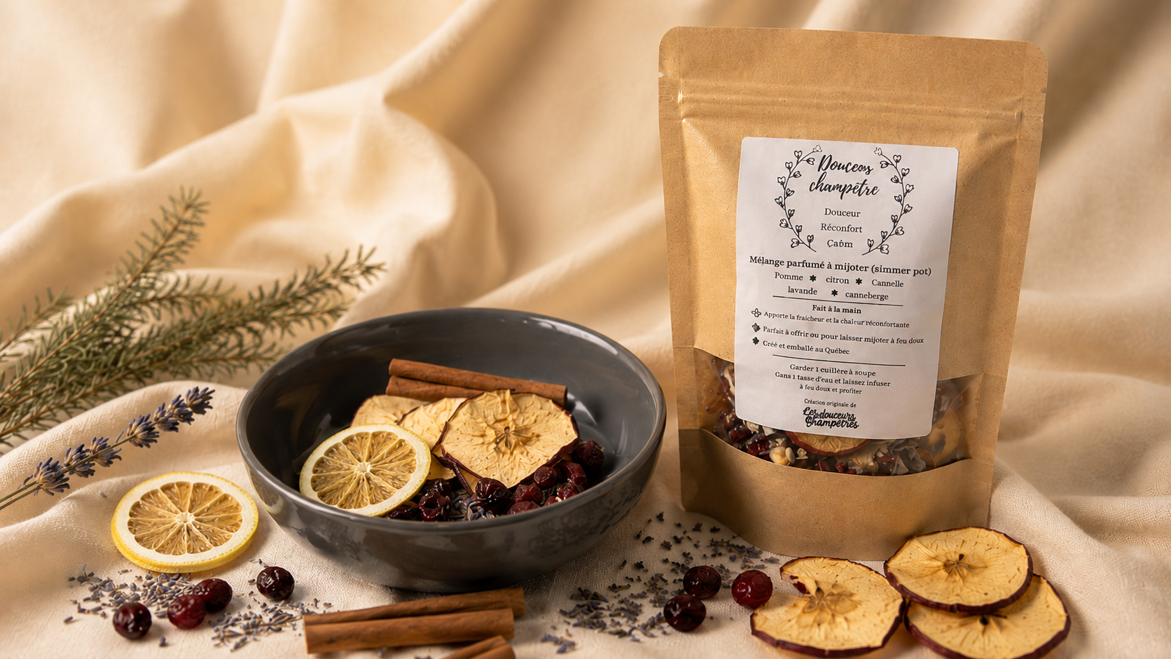 Douceur champêtre Simmer Pot  – Mélange parfumé à mijoter